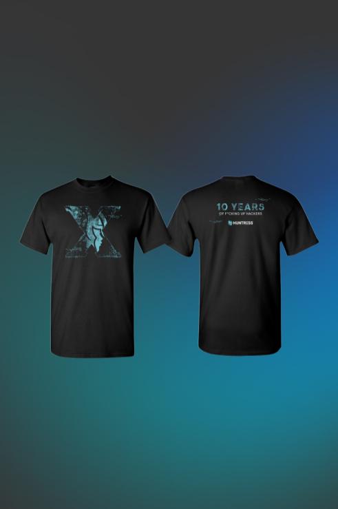 2025 Huntress 10th Anniversary T-shirt 'X'