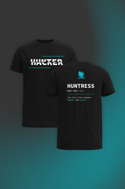 Hackerhunter 2021 'Hunter/Hacker' T-Shirt (RETIRED) – The Huntress Swag Vault