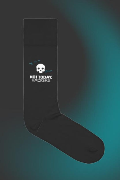 Crew Socks - 'NOT TODAY, HACKERS'