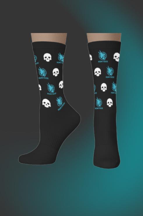 Athletic Crew Socks - Skulls/Warrior Heads