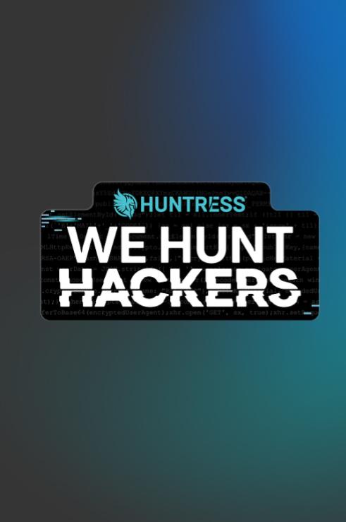 'We Hunt Hackers' Sticker